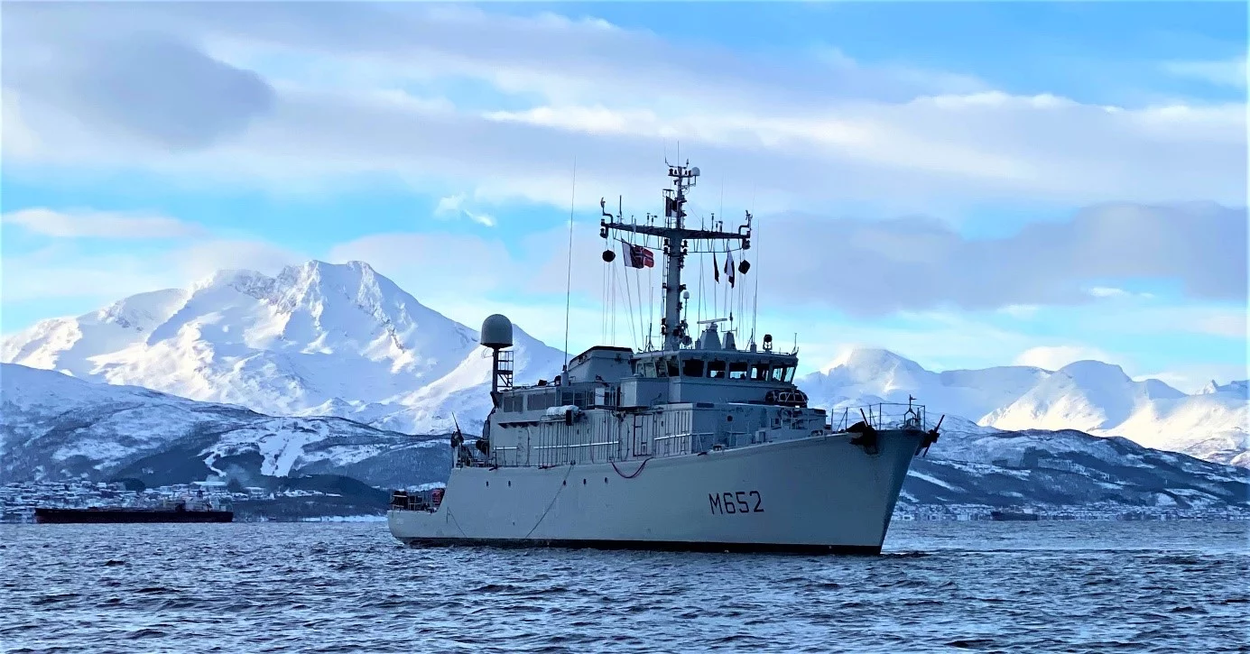 Le Chasseur de mines Céphée en Norvège