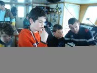 Les élèves de l'école Moguérou à la barre