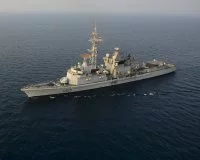 La frégate de défense aérienne Jean Bart dans le golfe Arabo-Persique