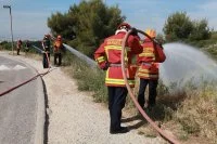 Entrainement de lutte contre les feux de forêts
