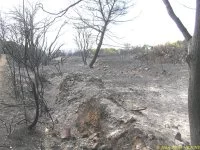 Les dégâts provoqués par l'incendie au CIN St Mandrier