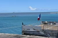 Le Champlain accosté à Port-Mathurin
