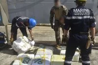 Les ballots de cocaïne saisis à bord du bateau de pêche