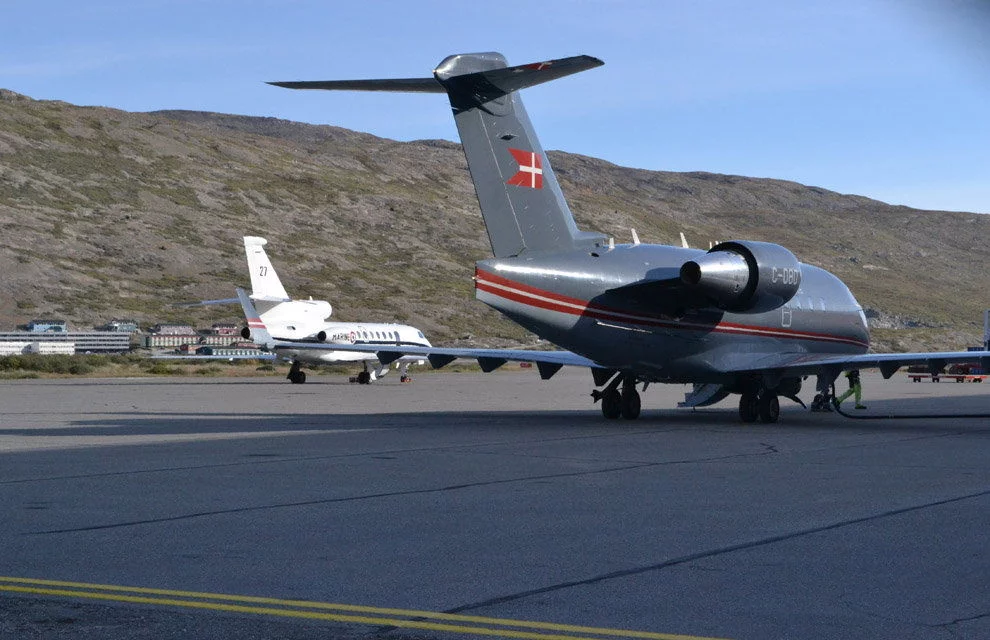 Un Falcon 50 Marine de la Flottille 24F au Groënland