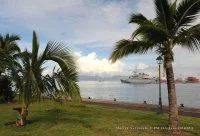La frégate Prairial arrive à Papeete