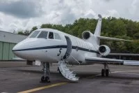 Un avion de surveillance maritime Falcon 50 de la flottille 24F