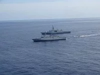 L'Aconit et la frégate marocaine Sultan Moulay Ismaïl