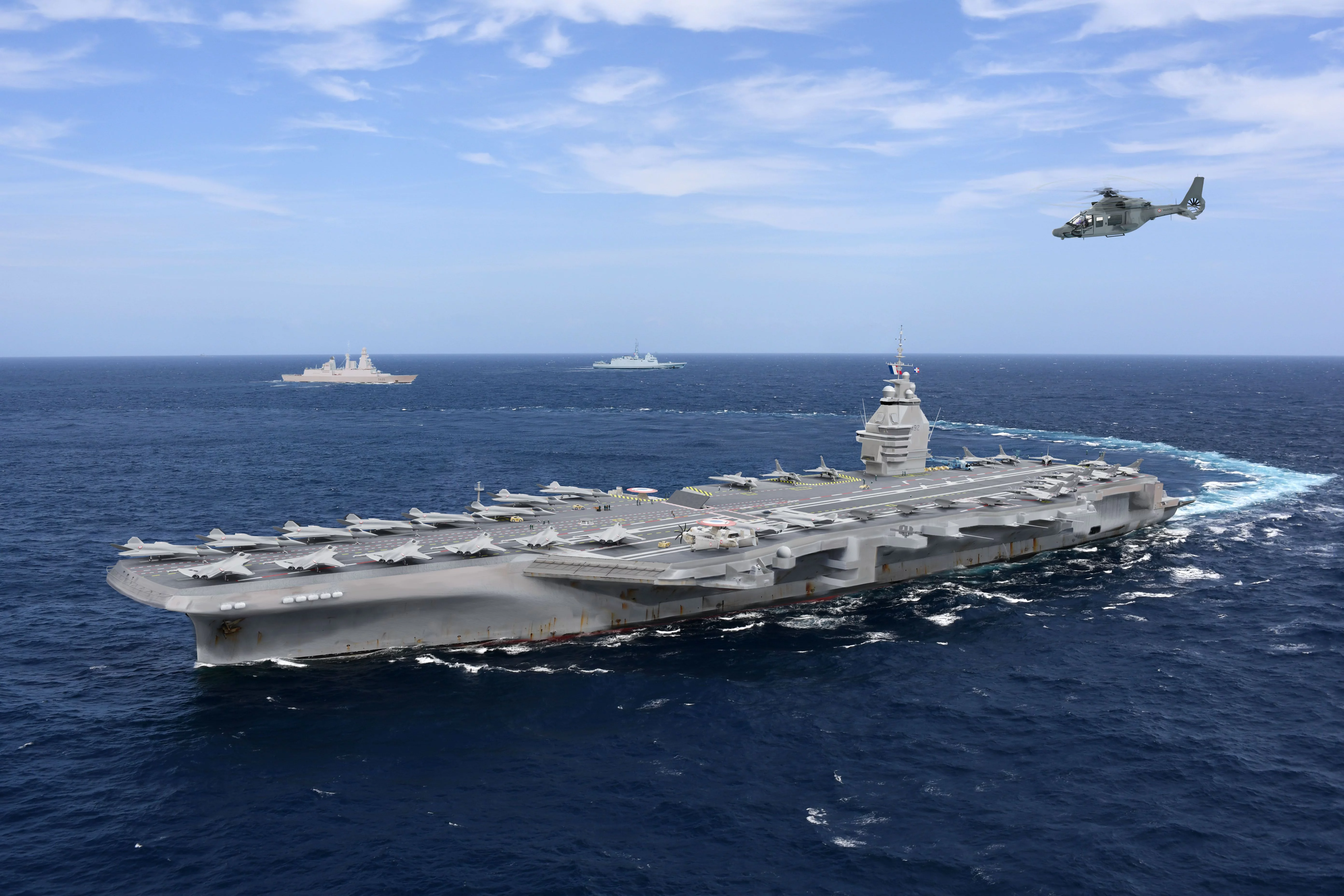 Représentation du Porte-avions de nouvelle génération