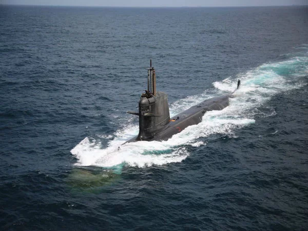 Le sous-marin Scorpène indien INS Karanj