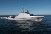 Le patrouilleur hauturier GDFS Shahoud de la force de défense du Guyana