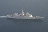 La frégate Auvergne dans le golfe Arabo-Persique
