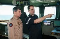 Le Charles de Gaulle reçoit le commandant de USNAVCENT