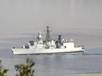 La frégate allemande Emden à Toulon