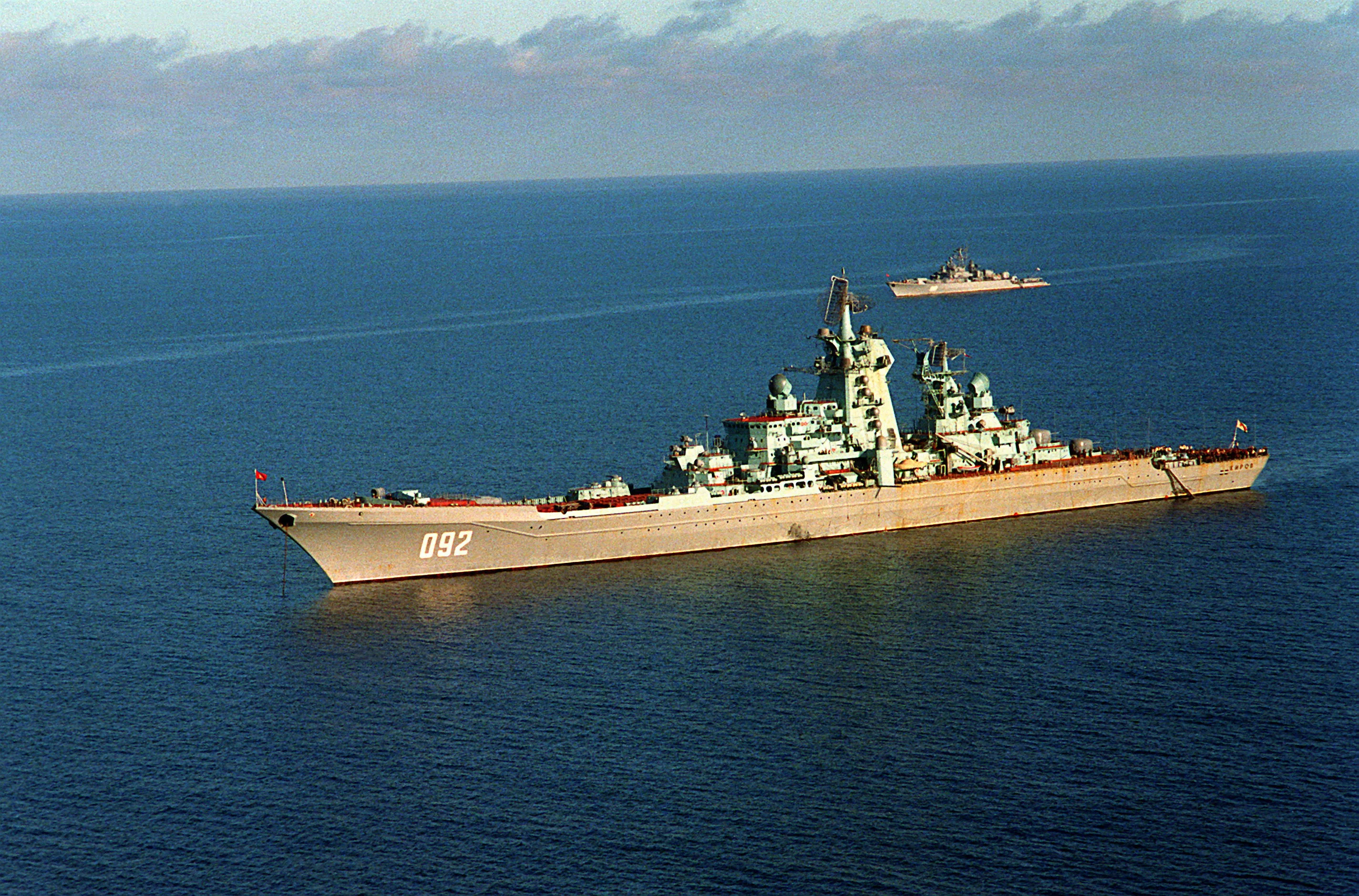 Le croiseur russe à propulsion nucléaire Kirov