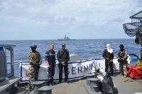 Transfert avec le patrouilleur vénézuelien