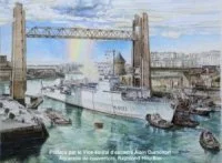 La couverture du livre, une aquarelle réalisée par Raymond Houillon