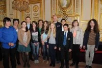 Les lauréats du concours « Les Plumiers d’or » à l’hôtel de la Marine