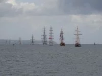 Tall Ships Race 2015 : La parade nautique en sortie de Belfast