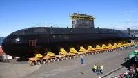 Le sous-marin canadien HMCS Corner Brook remis à l'eau