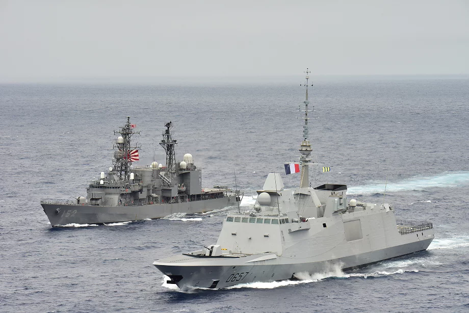 Les frégates Lorraine et Yamagiri (Japon)
