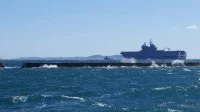 Le BPC Tonnerre quitte la rade de Toulon