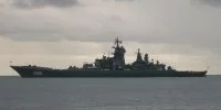 Le croiseur nucléaire russe Pierre le Grand à Toulon