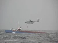 Un Super Frelon au-dessus de l'Advance
