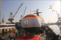 Le sous-marin Socrpène indien Khanderi
