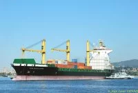 Arrivée à Toulon du porte-conteneurs Magallanes