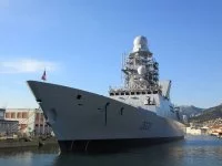 La frégate Forbin de nouveau à flot