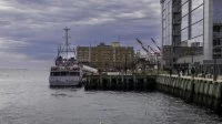 Le patrouilleur Fulmar accosté à Halifax (Canada)