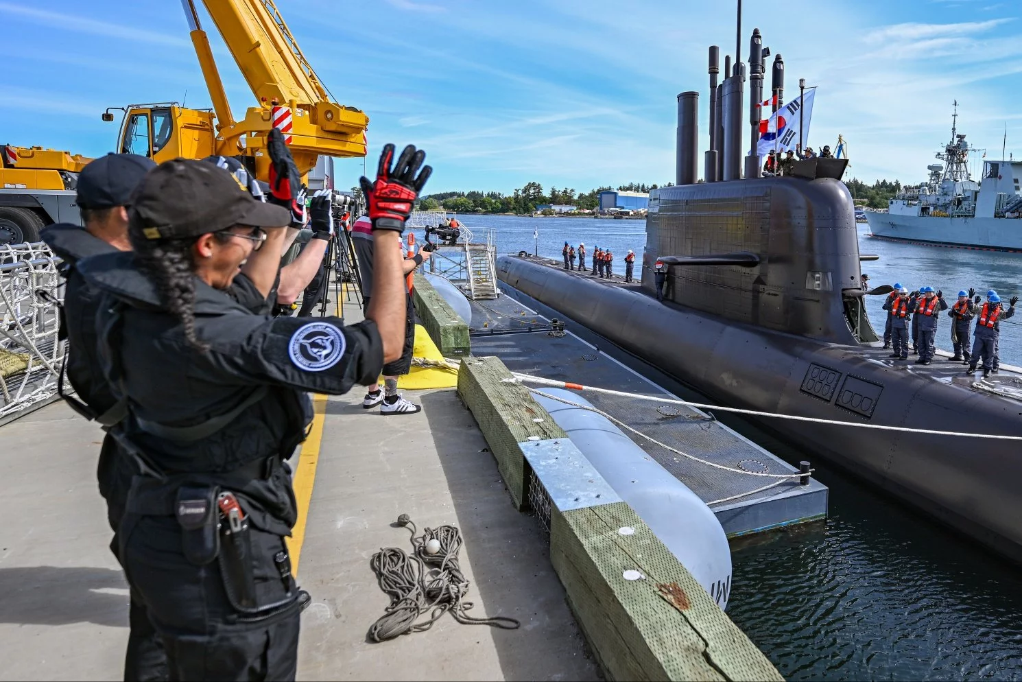 Le sous-marin sud-coréen Dosan Ahn Chang-ho accoste à la base navale d'Esquimalt (Canada)