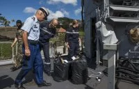 La frégate Germinal intercepte un Go Fast transportant du cannabis