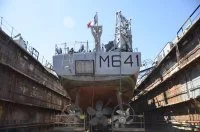 Le CMT Eridan au bassin à Gdynia (Pologne)