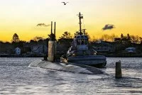 Le sous-marin USS Cheyenne (SSN 773) quitte le chantier naval de Portsmouth pour des essais en mer après sa refonte en décembre 2025