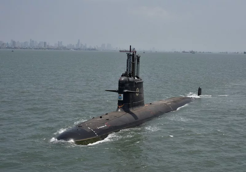 Un sous-marin indien du type Scorpène, classe Kalvari