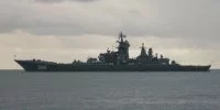 Le croiseur nucléaire russe Pierre le Grand à Toulon