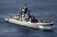 Le croiseur à propulsion nucléaire de la marine russe Amiral Nakhimov