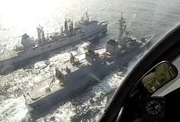 Le BCR Somme et la frégate japonaise Makinami