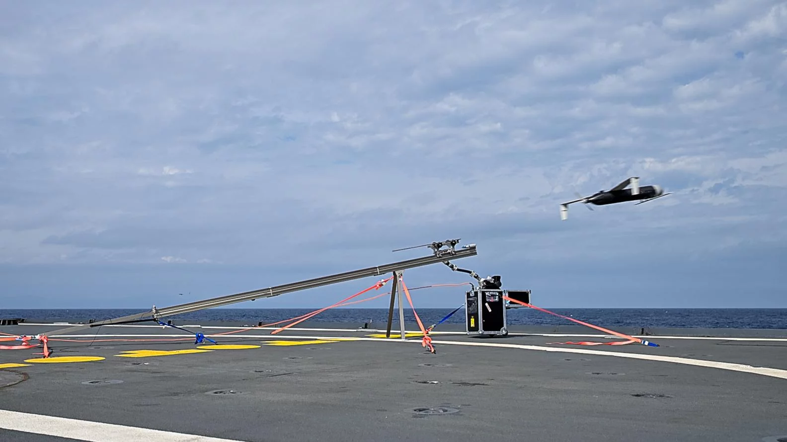 Lancement d'un drone