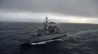 La frégate Prairial et le patrouilleur chilien Commandante Policarpo Toro