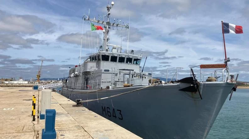 Le chasseur de mines Andromède en escale à Portimao (Portugal)