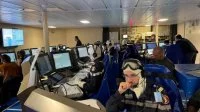 Le PC Opérations de la frégate Lorraine