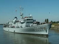 Le navire de commandement et de soutien logistique Godetia de la marine belge