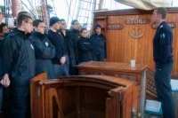 Les nouvelles recrues accueillies à bord de la goélette Etoile