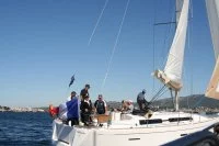 L'amiral Tainguy à la barre