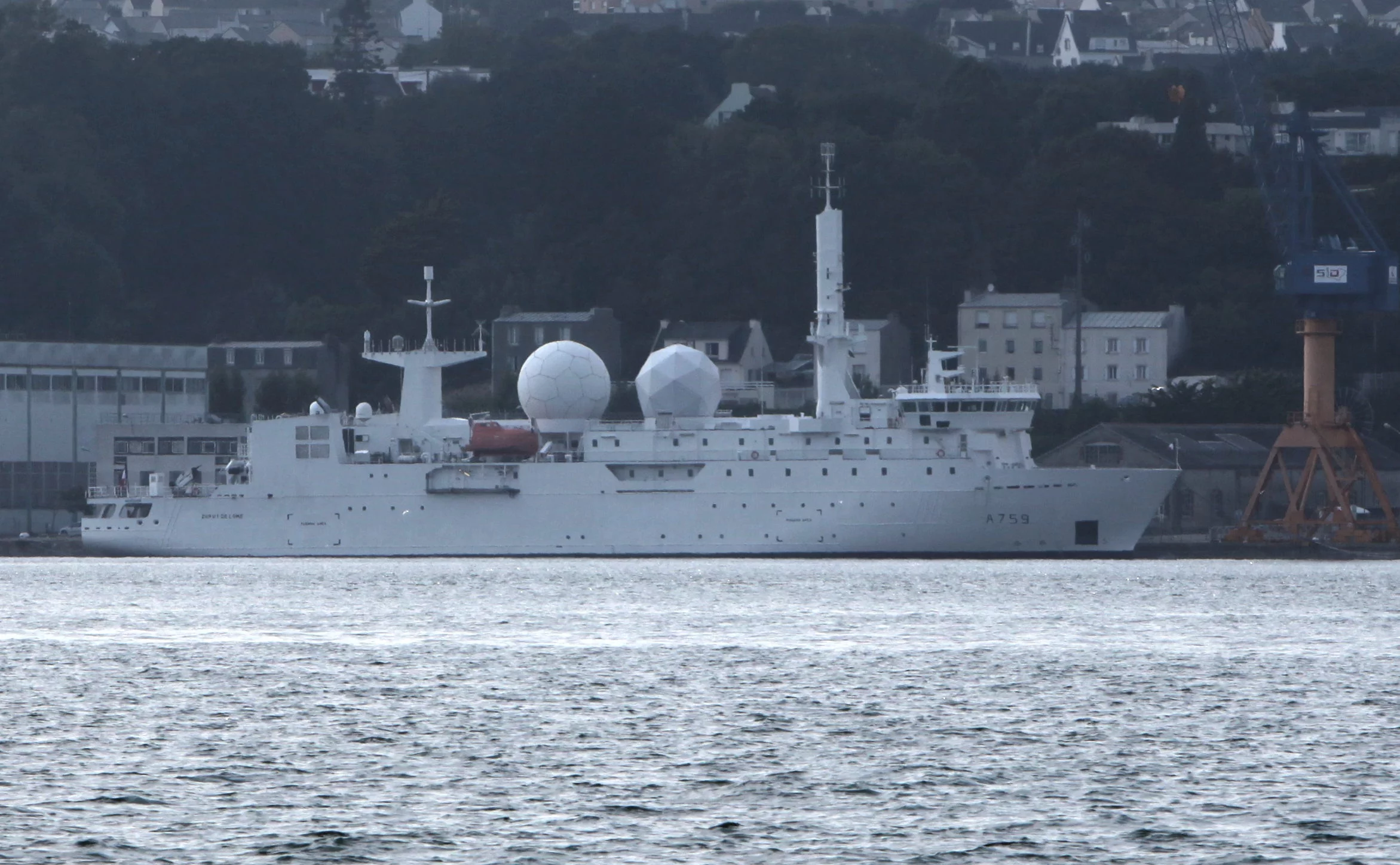 Le Dupuy de Lôme dans le port de Brest