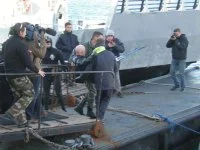 Philippe Croizon sur le ponton