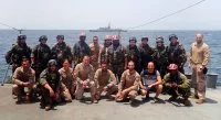 Exercice de visite à bord du patrouilleur espagnol Infanta Elena