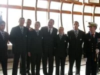 Jean-Marie Bockel avec les élèves de la promotion « Fernand Hederer »